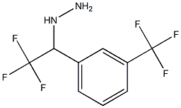 1-(2,2,2-trifluoro-1-(3-(trifluoromethyl)phenyl)ethyl)hydrazine 化学構造式