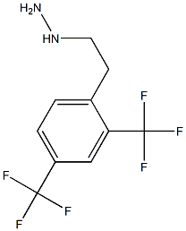 1-(2,4-bis(trifluoromethyl)phenethyl)hydrazine Structure