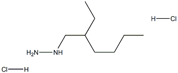 1-(2-ethylhexyl)hydrazine dihydrochloride Structure