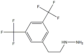 1-(3,5-bis(trifluoromethyl)phenethyl)hydrazine Structure