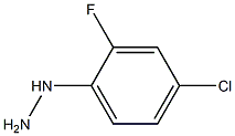 1-(4-chloro-2-fluorophenyl)hydrazine 化学構造式