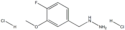  1-(4-fluoro-3-methoxybenzyl)hydrazine dihydrochloride