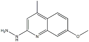 1-(7-methoxy-4-methylquinolin-2-yl)hydrazine Structure