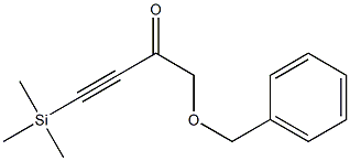 1-(benzyloxy)-4-(trimethylsilyl)but-3-yn-2-one,,结构式