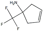 1-(trifluoromethyl)cyclopent-3-enamine 结构式