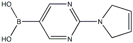 2-(2,5-dihydro-1H-pyrrol-1-yl)pyrimidin-5-ylboronic acid Structure