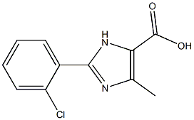 2-(2-CHLOROPHENYL)-5-METHYL-3H-IMIDAZOLE-4-CARBOXYLIC ACID,,结构式