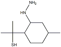 2-(2-hydrazinyl-4-methylcyclohexyl)propane-2-thiol Structure