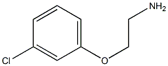 2-(3-chlorophenoxy)ethanamine,,结构式
