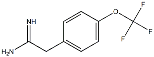 2-(4-(trifluoromethoxy)phenyl)acetamidine 化学構造式