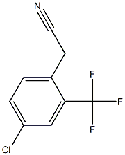 2-(4-chloro-2-(trifluoromethyl)phenyl)acetonitrile,,结构式