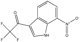 2,2,2-trifluoro-1-(7-nitro-1H-indol-3-yl)ethanone 结构式