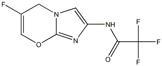 2,2,2-trifluoro-N-(6-fluoroH-imidazo[1,2-a]pyridin-2-yl)acetamide 化学構造式