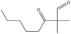 2,2-dimethyl-3-oxooctanal Structure