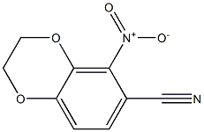 2,3-dihydro-5-nitrobenzo[b][1,4]dioxine-6-carbonitrile 结构式