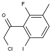 2-chloro-1-(2-fluoro-6-iodo-3-methylphenyl)ethanone Struktur