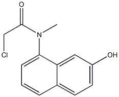 2-chloro-N-(2-hydroxynaphthalen-8-yl)-N-methylacetamide,,结构式