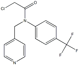 2-chloro-N-(4-(trifluoromethyl)phenyl)-N-((pyridin-4-yl)methyl)acetamide Structure