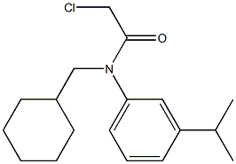 2-chloro-N-(cyclohexylmethyl)-N-(3-isopropylphenyl)acetamide Struktur