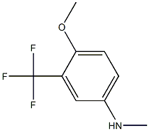 3-(trifluoromethyl)-4-methoxy-N-methylbenzenamine 化学構造式