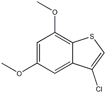 3-chloro-5,7-dimethoxybenzo[b]thiophene Struktur