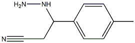 3-hydrazinyl-3-p-tolylpropanenitrile Struktur