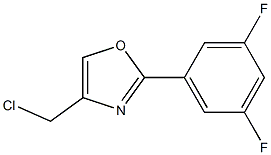 4-(chloromethyl)-2-(3,5-difluorophenyl)oxazole Struktur
