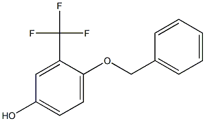 4-Benzyloxy-3-trifluoromethyl-phenol Struktur