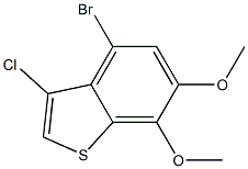 4-bromo-3-chloro-6,7-dimethoxybenzo[b]thiophene,,结构式