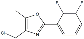 4-CHLOROMETHYL-2-(2,3-DIFLUORO-PHENYL)-5-METHYL-OXAZOLE Structure