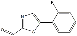 5-(2-fluorophenyl)thiazole-2-carbaldehyde Structure
