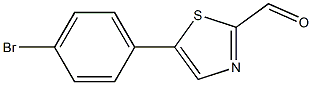 5-(4-bromophenyl)thiazole-2-carbaldehyde 化学構造式