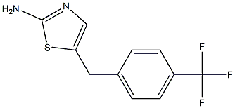 5-(4-TRIFLUOROMETHYL-BENZYL)-THIAZOL-2-YLAMINE 化学構造式