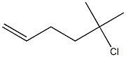 5-chloro-5-methylhex-1-ene Structure