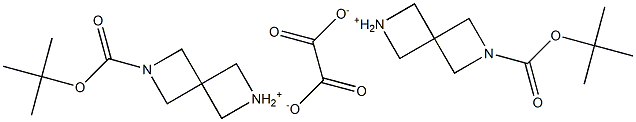 6-(tert-butoxycarbonyl)-6-aza-2-azoniaspiro[3.3]heptane oxalate,,结构式