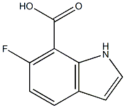 6-fluoro-1H-indole-7-carboxylic acid 结构式