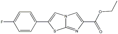 ethyl 2-(4-fluorophenyl)imidazo[2,1-b]thiazole-6-carboxylate Struktur
