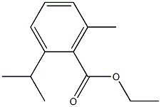 ethyl 2-isopropyl-6-methylbenzoate Struktur