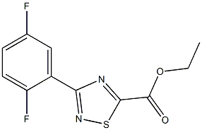  ethyl 3-(2,5-difluorophenyl)-1,2,4-thiadiazole-5-carboxylate