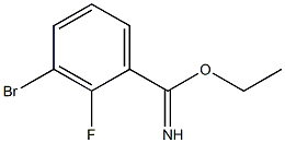 ethyl 3-bromo-2-fluorobenzimidate 结构式