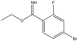 ethyl 4-bromo-2-fluorobenzylimidate Structure