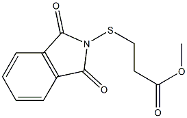 methyl 3-(1,3-dioxoisoindolin-2-ylthio)propanoate Struktur