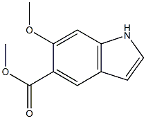 methyl 6-methoxy-1H-indole-5-carboxylate,,结构式