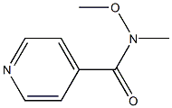 N-methoxy-N-methylisonicotinamide,,结构式