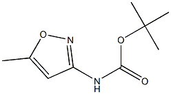 tert-butyl 5-methylisoxazol-3-ylcarbamate,,结构式