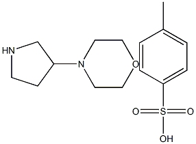 4-(pyrrolidin-3-yl)morpholine 4-methylbenzenesulfonate Struktur