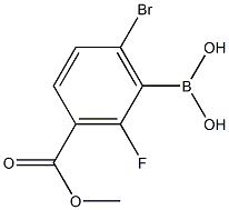 6-Bromo-2-fluoro-3-(methoxycarbonyl)benzeneboronic acid|