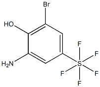 3-Amino-5-bromo-4-hydroxyphenylsulphur pentafluoride Structure