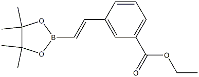 Ethyl 3-[(1E)-2-(4,4,5,5-tetramethyl(1,3,2-dioxaborolan-2-yl))vinyl]benzoate Structure