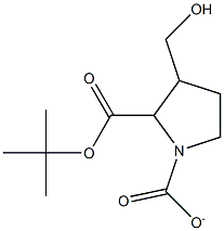 Boc-3-(hydroxymethyl)pyrrolidine-1-carboxylate,,结构式